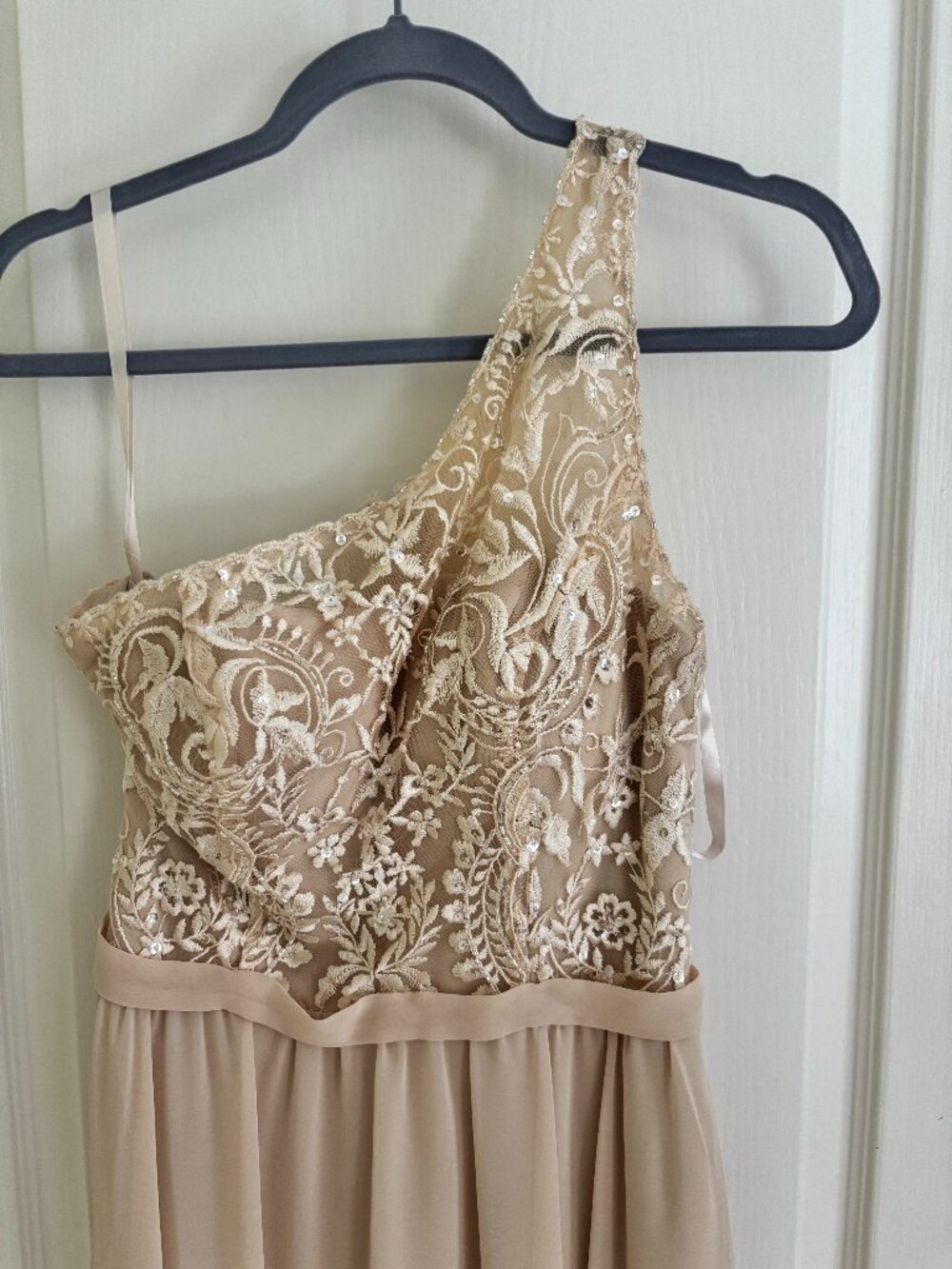 Shannon - Beaded - Champagne Kennedy Blue Dress